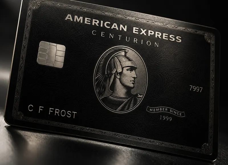 Black American Express Centurion Card artwork